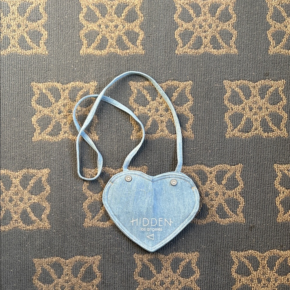 Hidden Los Angeles Heart-Shaped Denim Bag